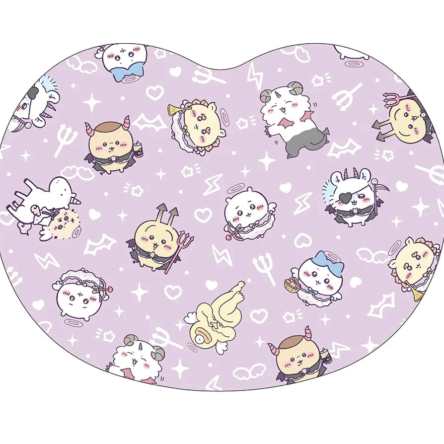 Chiikawa 吉伊卡哇｜天使恶魔系列柔软爱心抱枕/正反都可爱｜約H350×W450×D90mm