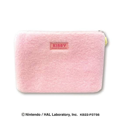 Kirby｜毛茸茸可爱化妆包｜約幅19×奥行3.5×高さ13.2cm