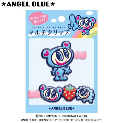 Angel Blue｜Mascot Hair Clip Set｜W50 x D10 x H40 mm approx.