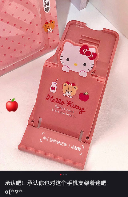 Sanrio｜ipad/手机桌面便携支撑/支架/可调节角度/可折叠收起｜约6 x 0.7 x 15.7 cm