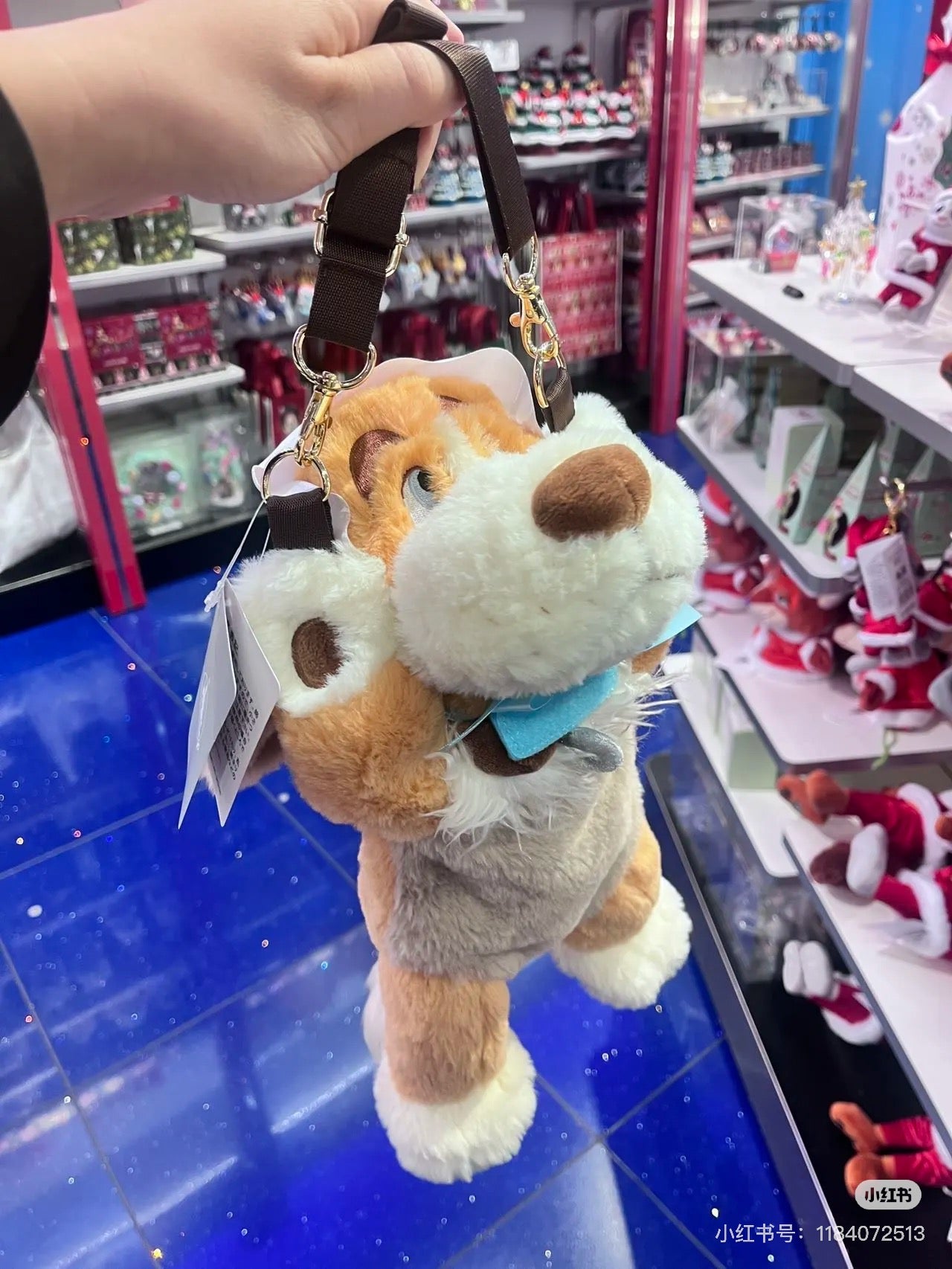 Disney迪士尼｜2024 Nana Multi Pochette FEEL LIKE PETER PAN东迪彼得潘保姆狗娜娜软萌毛茸茸玩偶斜挎包/收纳包｜约H36×W26×D15cm