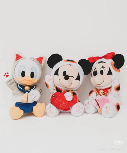 Disney｜New Year Collection Plush Toy-Lucky Cat Figure新年招财猫系列坐姿毛绒玩偶/公仔/可脱帽｜約H26 x W20 x D19 (cm)