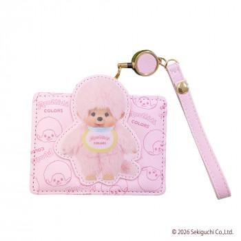 Monchhichi｜Pass Case with Retractable Reel｜W110 x H82 x D4mm approx.