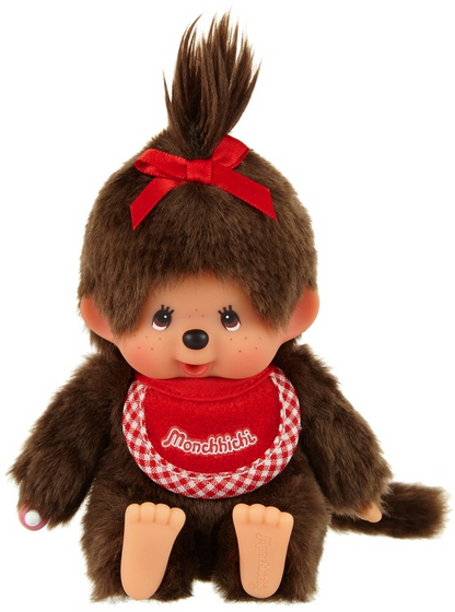 Monchhichi｜Premium Standard Brown Sitting Plush Dolls/Plush Toy｜SS/ H11 x W9 x D7 cm approx.