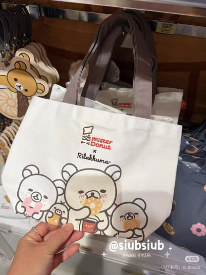 Rilakkuma｜Mister Donut Mini Tote Bag｜2.0 x 34.5 x 23.0cm approx.
