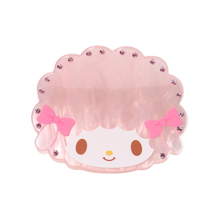 Sanrio｜Face Sparkling Stone Pearl Marble Hair Claw Clip｜8×5×6cm approx.