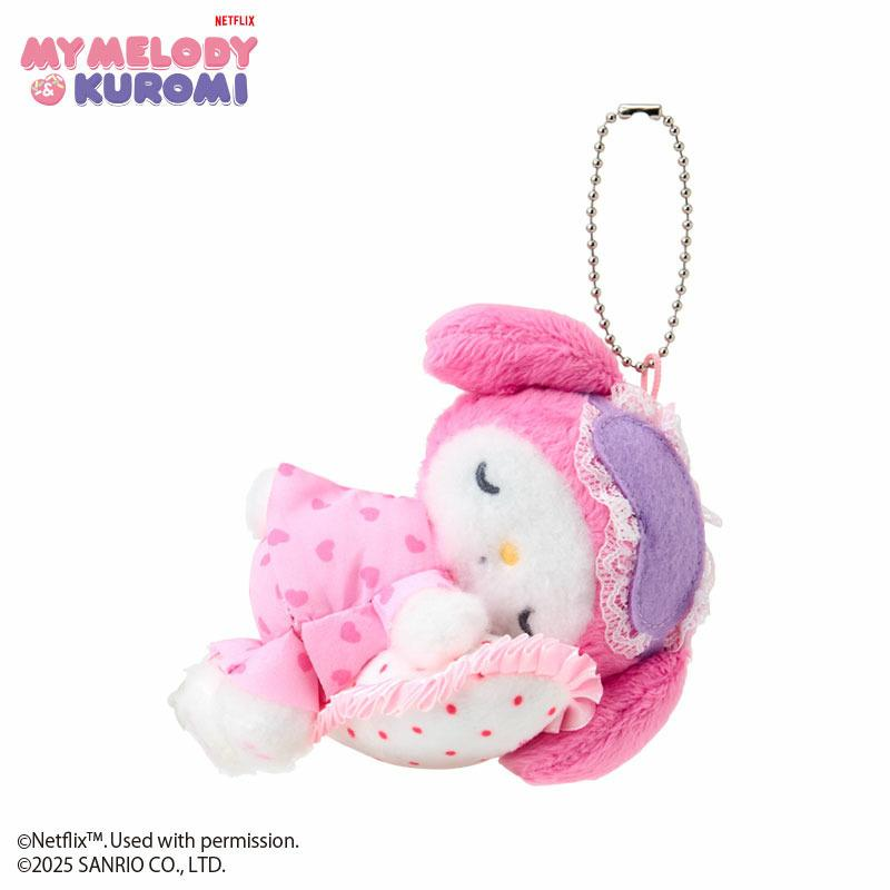 Sanrio｜Netflix Original Anime My Melody &amp; Kuromi Collection Mascot Holder /Plush Keychain｜W8.5 x D6 x H10cm approx.
