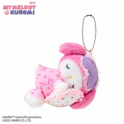 Sanrio｜Netflix Original Anime My Melody &amp; Kuromi Collection Mascot Holder /Plush Keychain｜W8.5 x D6 x H10cm approx.