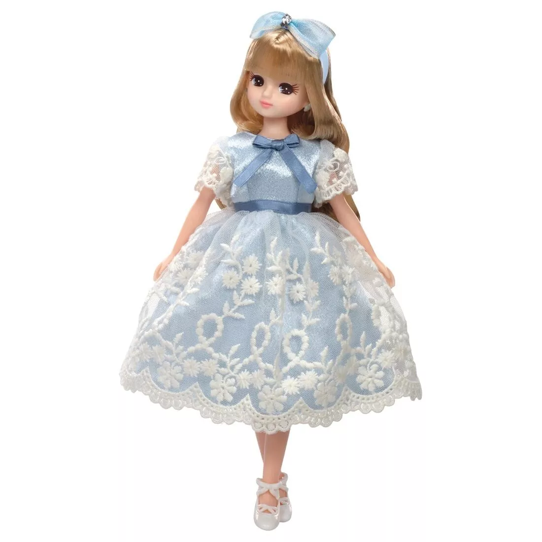 Licca｜Takara Tomy Licca Licca-chan LD-09 Classical Blue Ribbon Dress up Doll｜W125×H265×D40mm approx.