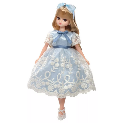 Licca｜Takara Tomy Licca Licca-chan LD-09 Classical Blue Ribbon Dress up Doll｜W125×H265×D40mm approx.