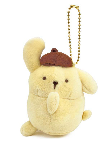 Sanrio｜Pompompurin 30th Anniversary Mascot Holder /Plush Keychain｜12.5×10×8cm approx.