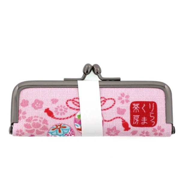 Rilakkuma轻松熊｜茶房限定小款零钱包/印鑑包｜约L105×W10×H15(mm)