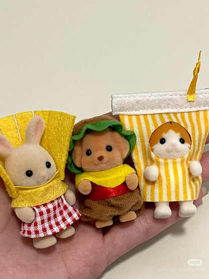 【limit 1】SylvanianFamilies｜35th Baby Trio hamburger set