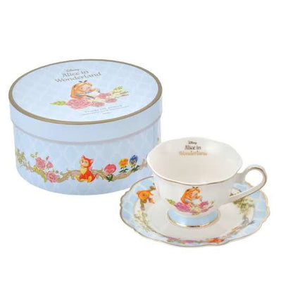 Disney｜爱丽丝梦游仙境Alice Sweet Garden甜蜜花园茶会特辑超美水色杯盘组/超美礼物盒｜杯約 高さ6.5×幅12.2×奥行き9.5(cm)