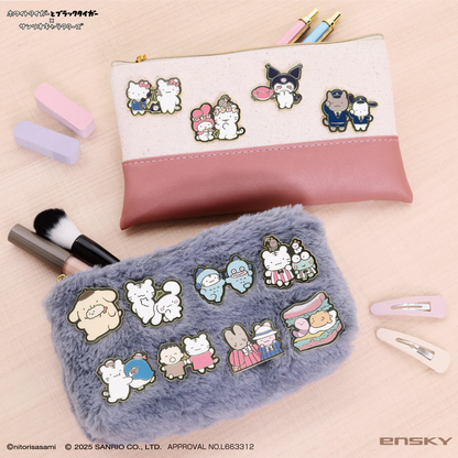 Sanrio｜White Tiger and Black Tiger Prawn  Character Badge Collection mystery bag/blind box/All 12 types｜1pcs
