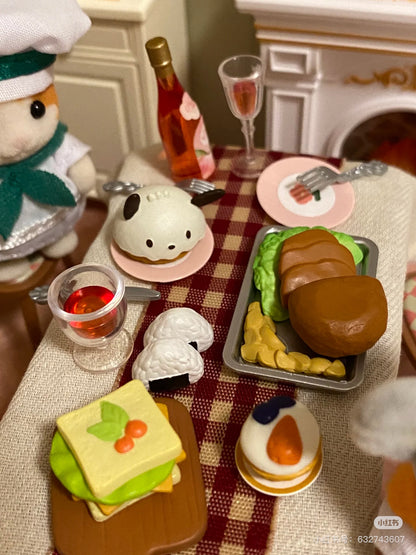 【限购1】SylvanianFamilies森贝儿家族｜ Baby Trio Bakery Epoch Calico Critters烘焙厨师站宝套组