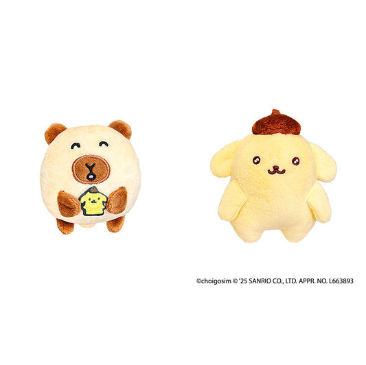Sanrio｜Chegosim Characters Collaboration Pair Mascot Holder /Plush Keychain｜H105mm approx.
