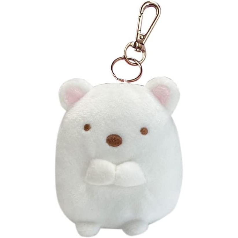 Sumikko gurashi｜Plush Key Cover with Reel/Key Holder｜H8.5 x W7 x D8cm approx.