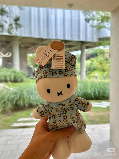 Miffy米菲｜Standing In Pyjamas星星月亮蓝色睡衣睡帽站姿毛绒玩偶/公仔｜约高24cm