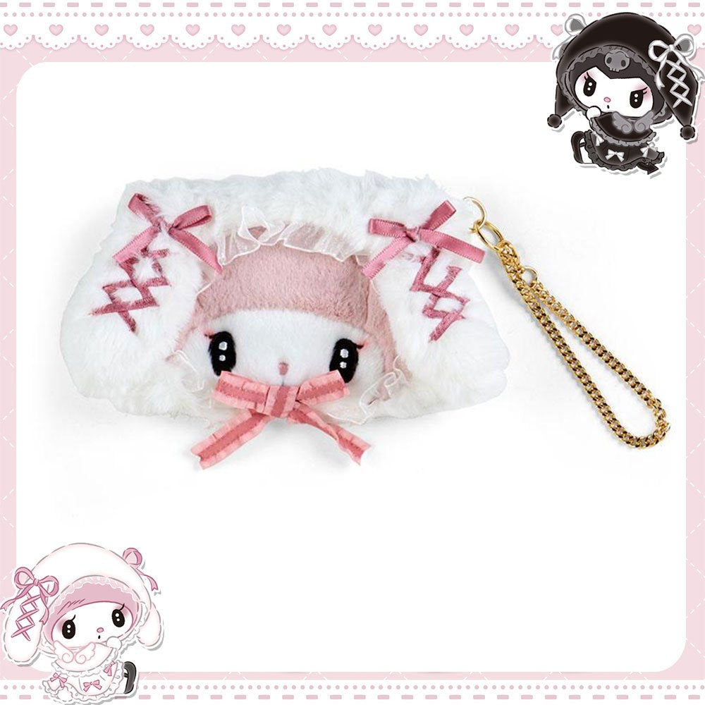 Sanrio｜第三代暗黑地雷限定毛绒卡包｜约16×3×9cm