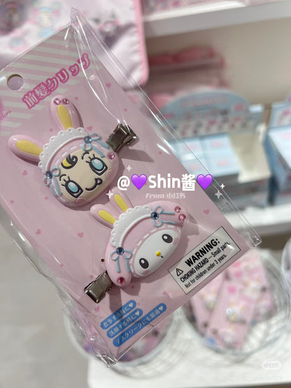 Sanrio｜Mezzo Piano Rabbit Characters Hair Clip Set｜4.5×1×5cm approx.