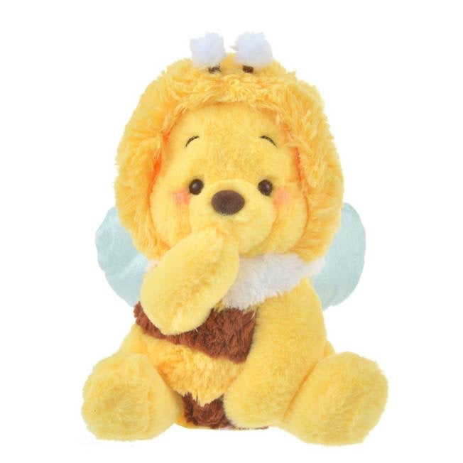 Disney｜Winnie the pooh小熊维尼2023蜜蜂日限定S号捂嘴噗毛绒公仔玩偶/可脱帽｜高さ約26×幅22.5×奥行き17(cm)