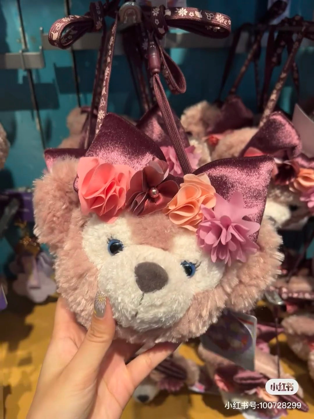 Disney迪士尼｜2024东迪秋日睡衣派对Shelliemay雪莉玫/玫玫毛绒斜挎包/卡包/零钱包