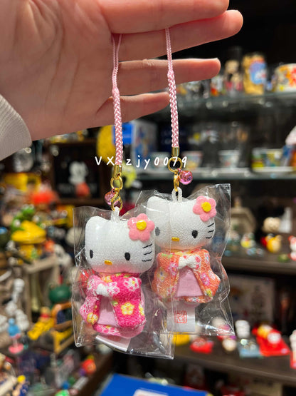Hello kitty｜Sakura Kimono mini Phone Charm /Plush Keychain