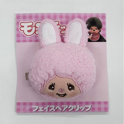 Monchhichi｜Face Hair Clip｜H10×W10×D4.5cm approx.
