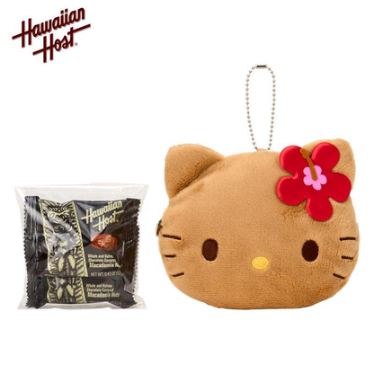 Sanrio｜Hawaiian Host x Macadamia Nut Chocolate &amp; Face-Shaped Pouch｜18cm x 5cm x 10.5cm approx.
