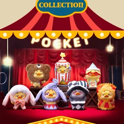 Pocket Upsetduck Crazy Circus Duck Plush Keychain Blind Box