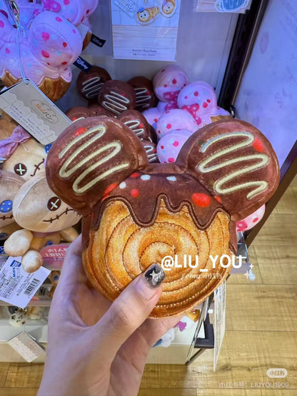 Disney｜Nui Bread Chain Strap Croissant Roll Plush Dolls/Plush Toy｜4.0 x 15.0 x 13.0cm approx.