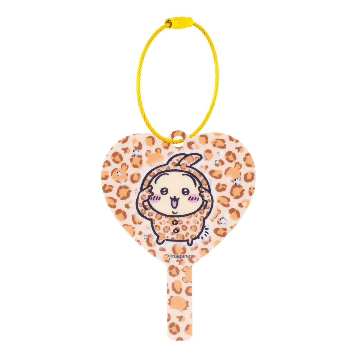 chiikawa｜Sweatshirt Style Leopard Mini Mirror Keychain mystery bag/blind box/All 8 types｜1pc