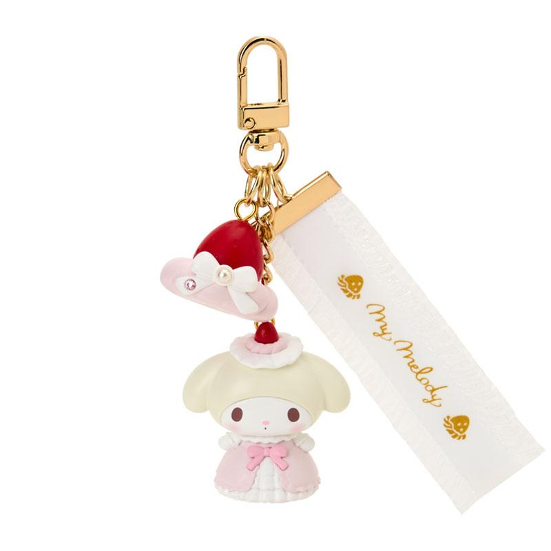 Sanrio｜Strawberry Whipped Cake Mascot Keychain｜2.7×2.8×3.5cm approx.