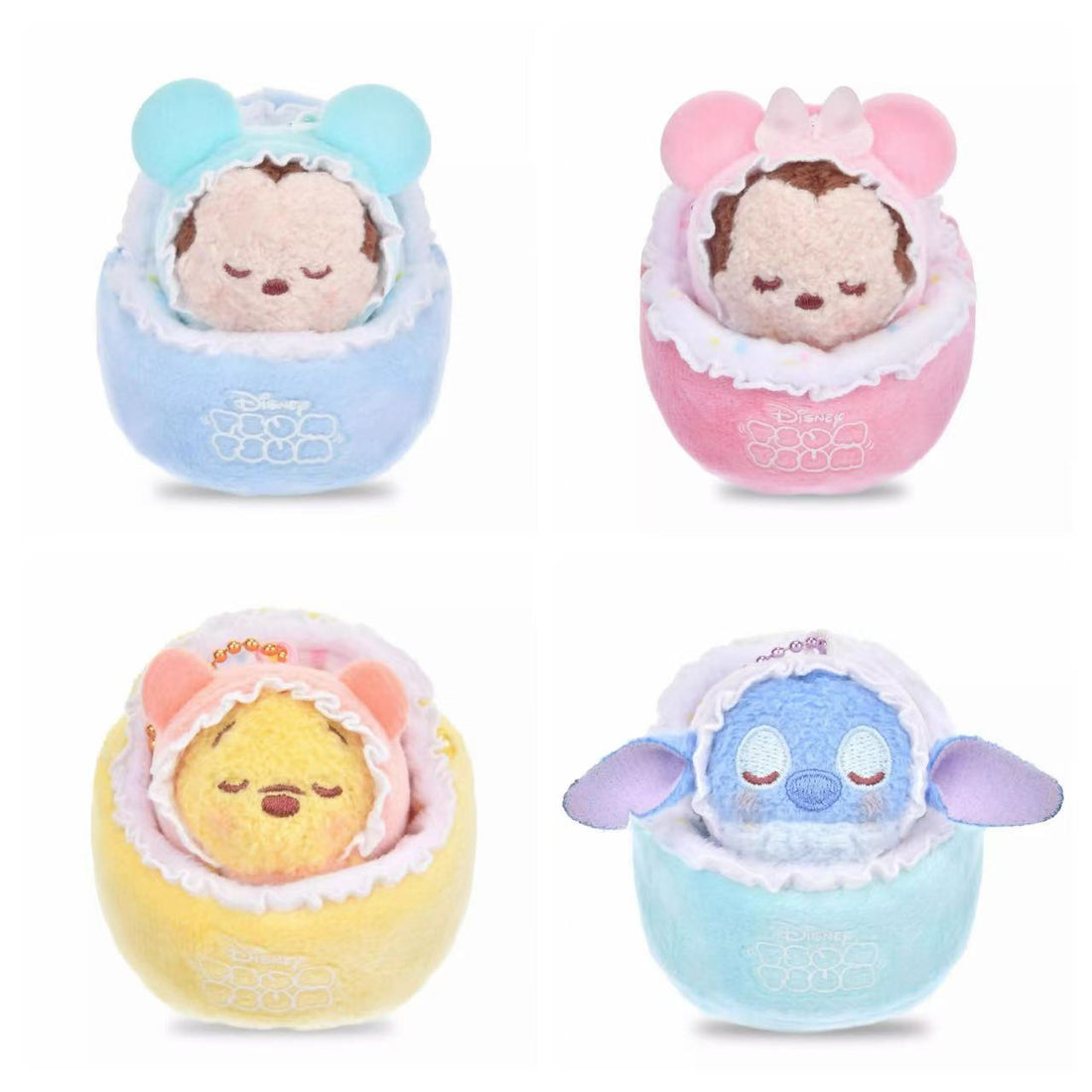 Disney｜Sleep TSUM TSUM Mascot Holder /Plush Keychain｜4cmx 8.5cmx 6cm approx.