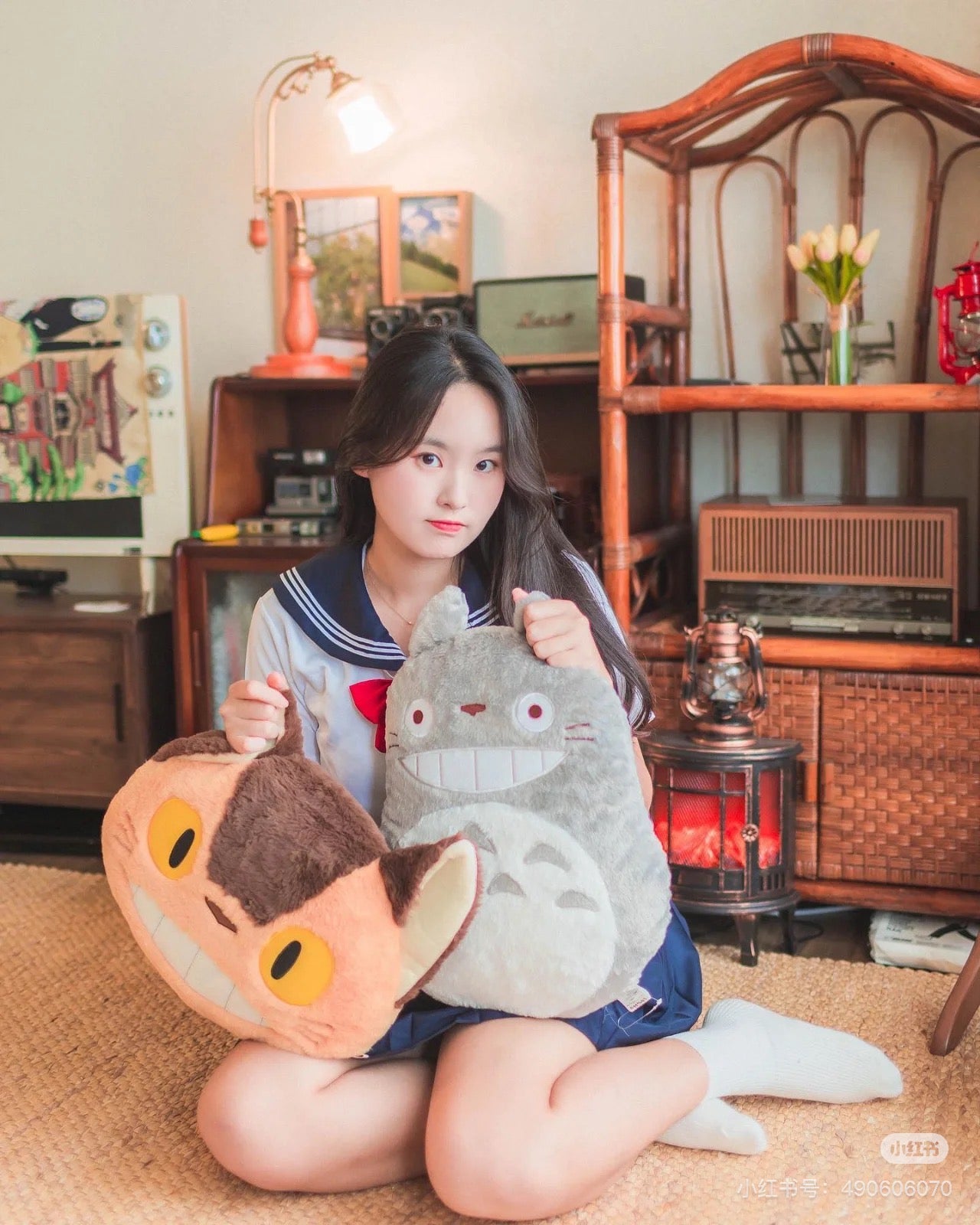 My neighbor totoro｜Low Resilience Cushion Large Totoro 宫崎骏龙猫靠垫｜约43 x 36 cm