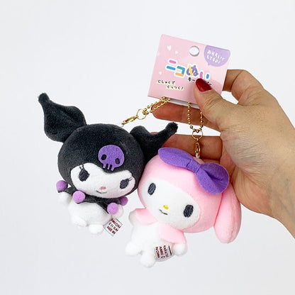 Sanrio｜ niko nui Cinnamoroll &amp; Moca Plush Mascot Keychain｜17cm×13cm×6cm approx.