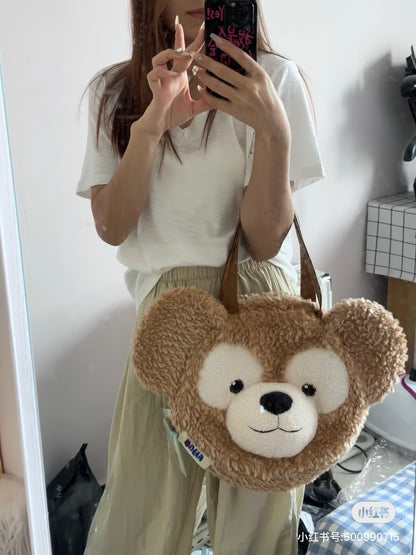 Disney SH｜超萌毛绒大脸包/多种背法/可双肩背/斜挎/手拎