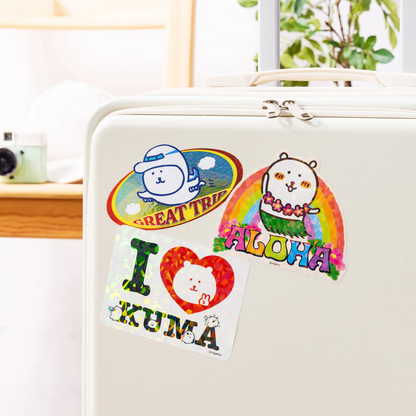 Nagano｜Characters Hologram Large Sticker｜H68 x W126mm approx.