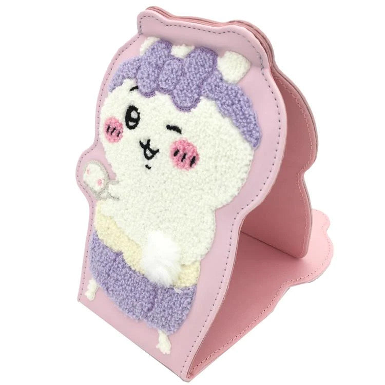 Chiikawa 吉伊卡哇｜皮质感刺绣桌面镜｜约W130×H182×D10mm