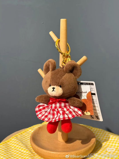 The bear’s school｜Jackie Mascot Holder /Plush Keychain｜11×7×4cm approx.