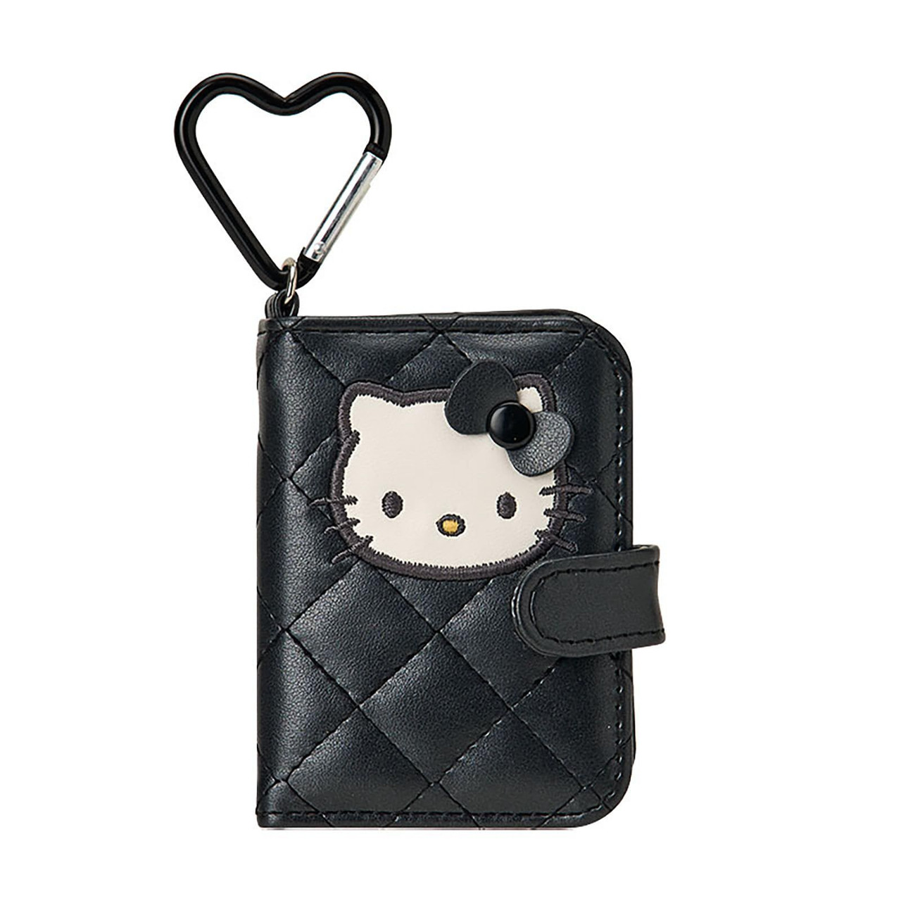 Hello Kitty｜Miniature Quilt Notebook Style Double-sided Compact Mirror with Carabiner｜7×2.5×8.5cm approx.
