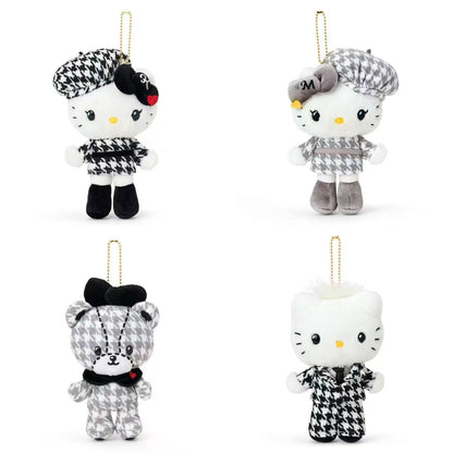 Hello Kitty｜Monochrome Girly Twin Coordinate Mascot Holder /Plush Keychain｜11×7×18cm approx.