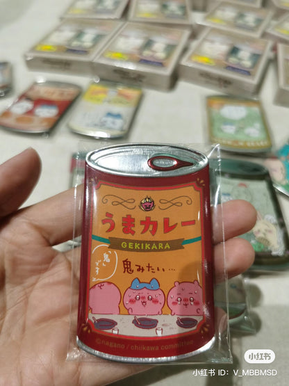 Chiikawa 吉伊卡哇｜2代易拉罐铁质感徽章/吧唧/冰箱贴盲盒/全12种｜1枚入
