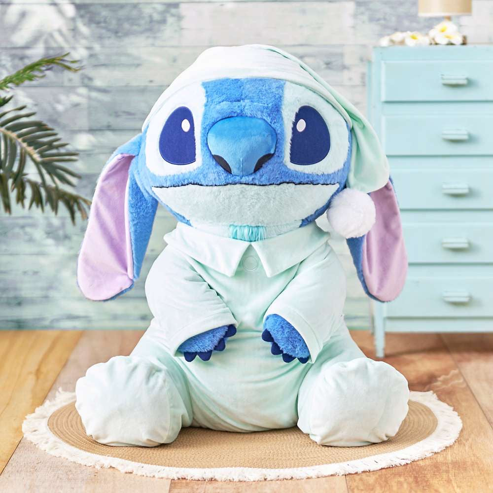 Disney｜睡衣史迪仔限定超大巨型史迪奇/抱起来巨舒服/送女友最佳礼物｜高さ約75×幅60×奥行き57(cm)