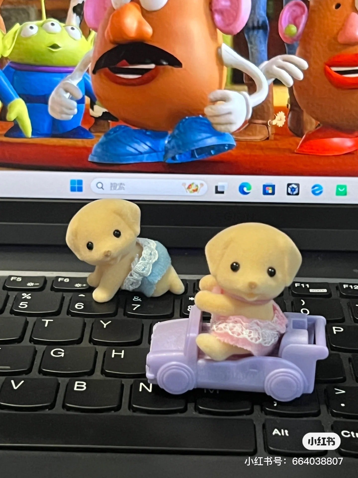 SylvanianFamilies森贝儿家族｜Yellow Labrador Twins拉布拉多双胞胎宝宝推车套组/玩具/过家家