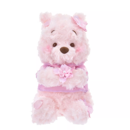 Disney迪士尼｜ Cherry Blossom Sakura 2025Collection  PlushToy 东迪2025年限定樱花粉坐姿可爱角色毛绒玩偶/公仔/超好摸玫瑰卷毛｜ 约25.5×23×20cm