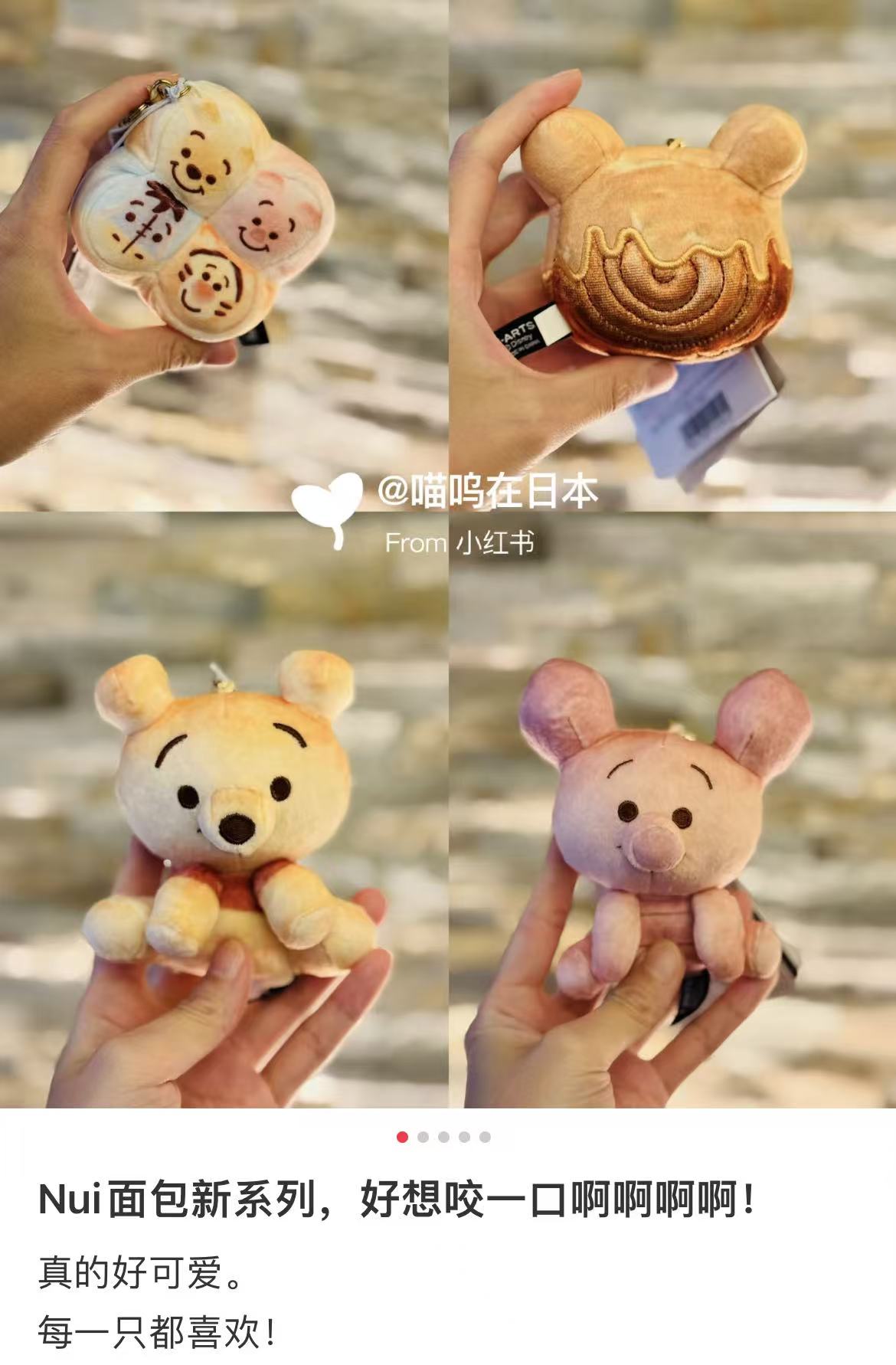 Disney｜Nui Bread Mascot Holder /Plush Keychain｜W100×H170×D65mm approx.