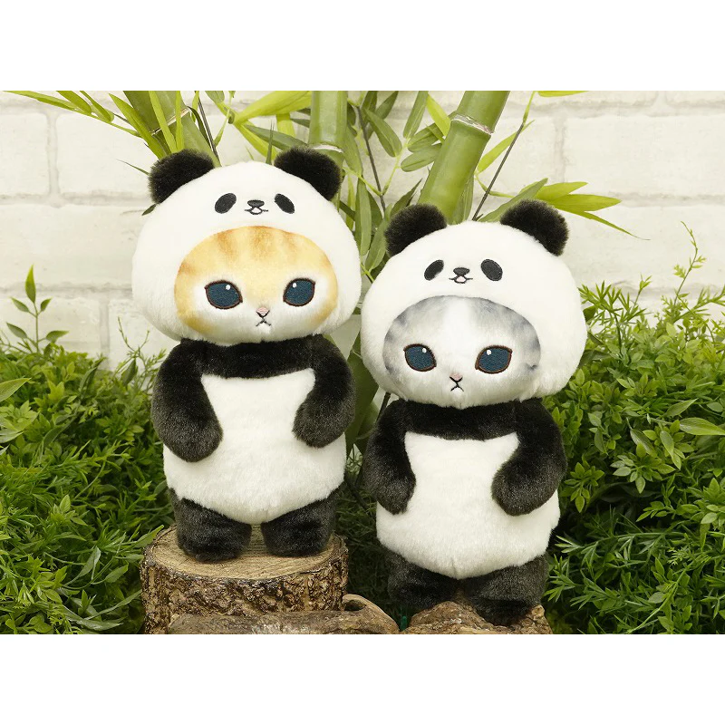 Mofusand｜Chubby Potetama Plush Toy鲨鱼猫熊猫玩偶/公仔｜约11×21×8cm