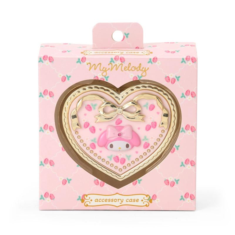 Sanrio｜Heart Shape Rose Mirror Accessory Case｜8×7×2.8cm approx